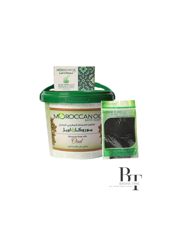 Moroccan Bath Soap With Oud + Loofah + Soap