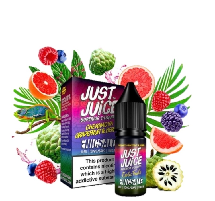 Just Juice Cherimoya Grapefruit & Berries Saltnic, Vape Juice 