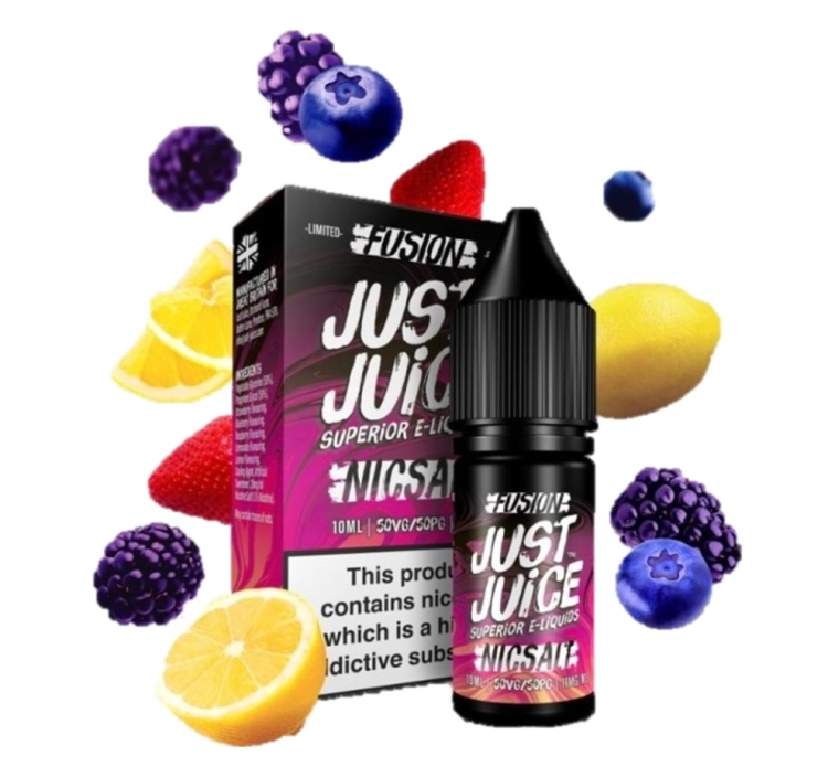 Just Juice Fusion -Berry Burst & Lemonade - SaltNic, Vape Juice