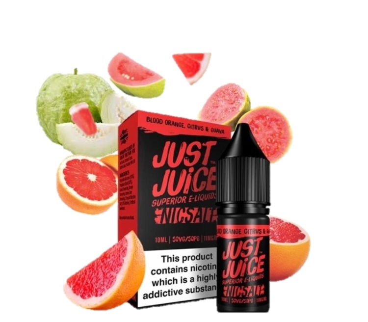 Just Juice Blood Orange Citrus & Guava SaltNic, Vape Juice 