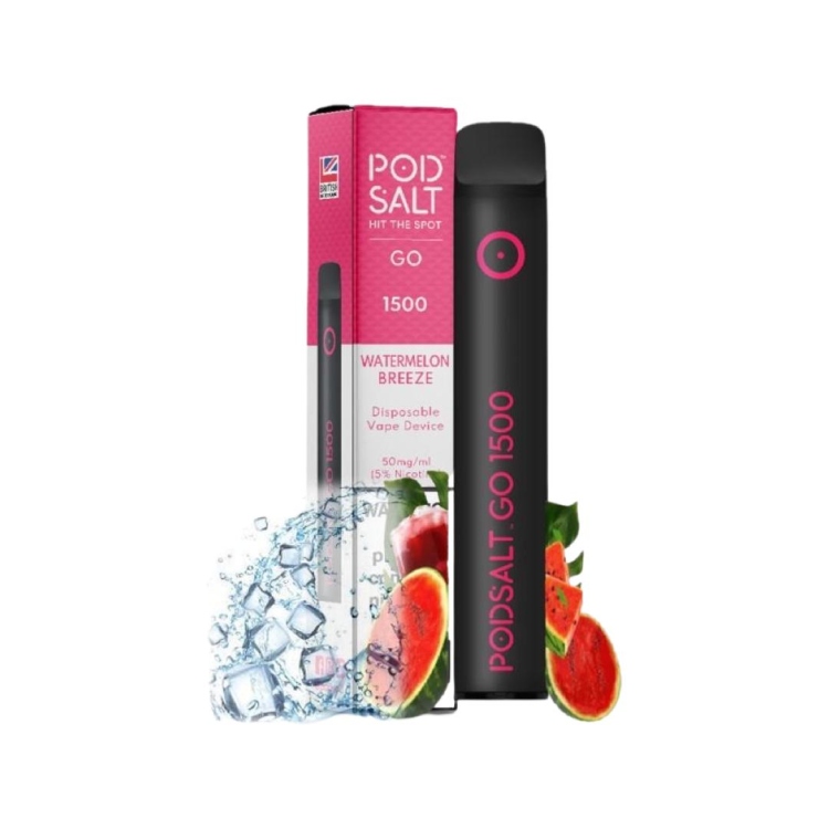 Pod Salt Watermelon Breeze 1500 Puffs Disposable Vape