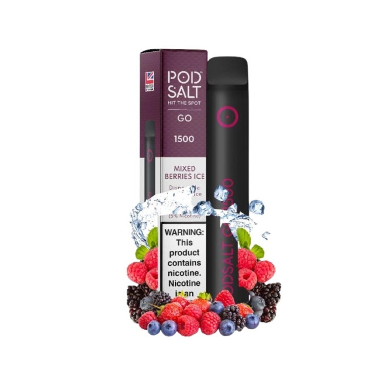 Pod Salt Mixed Berries Ice 1500 Puffs Disposable Vape