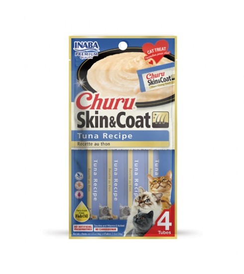 inaba churu skin&coat creamy treat tuna flavor