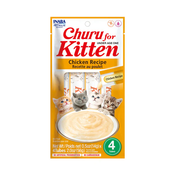 inaba churu for kittens chicken flavor