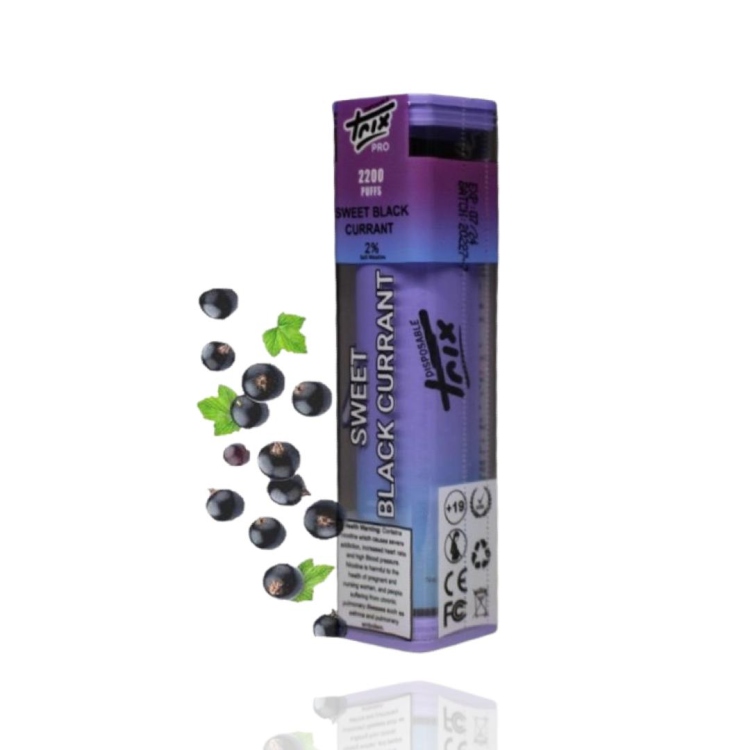 Trix Pro Sweet Black Currant 2200 Puffs Disposable Vape