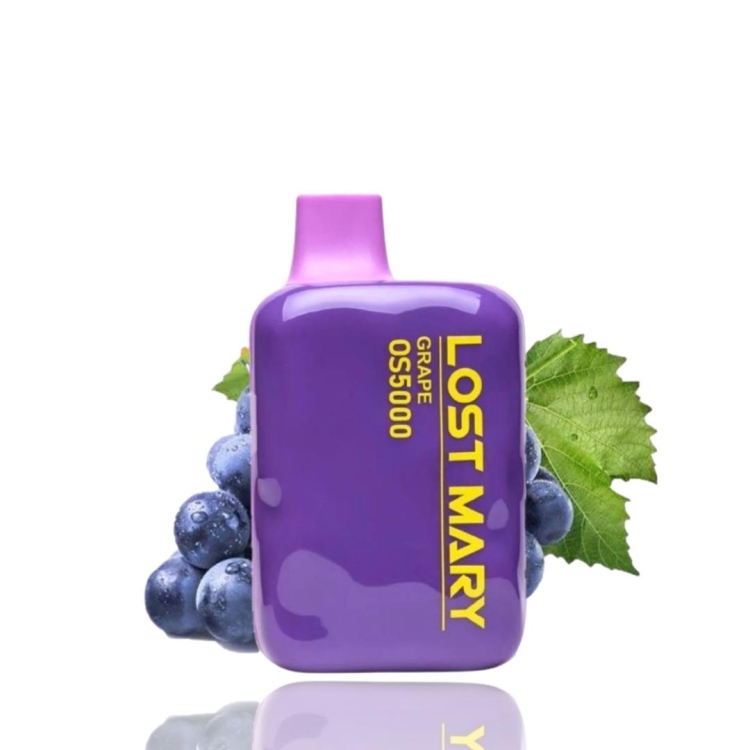 Lost Mary Grape, 5000 Puffs , Rechargeable Disposable, Vape Device 