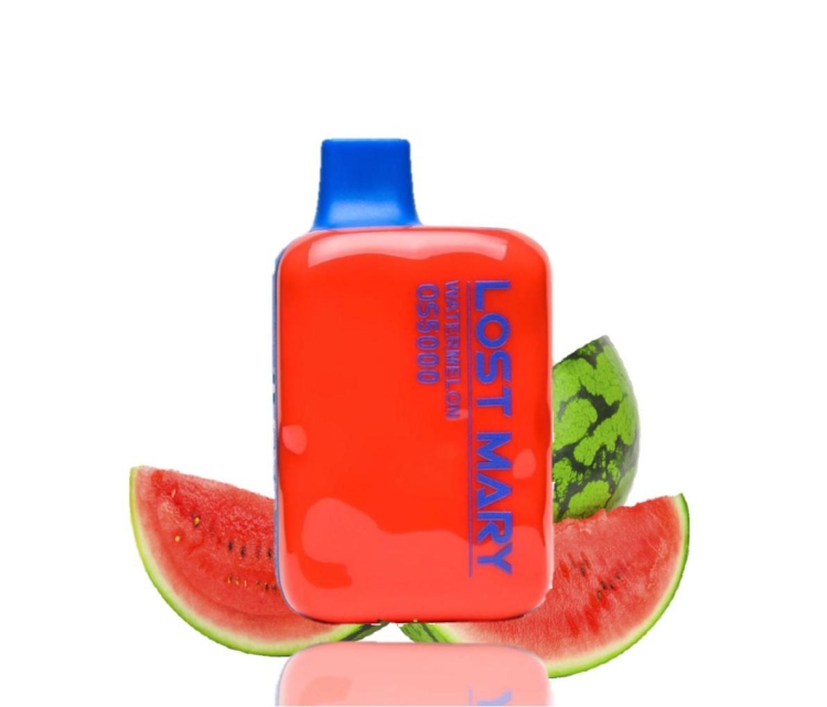 Lost Mary Watermelon, 5000 Puffs , Rechargeable Disposable, Vape Device 