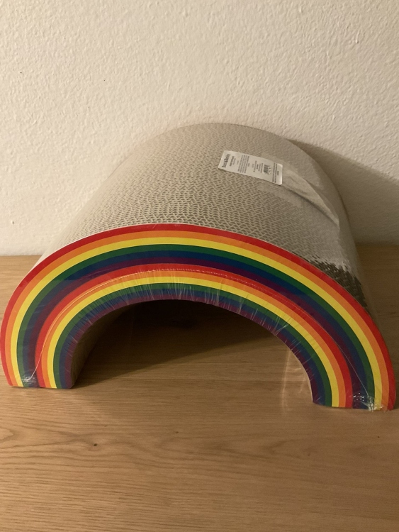 Boots and Barkley Cat Scratcher Rainbow Arch With Catnip