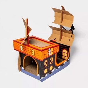 Glow in the Dark Pirate Ship Cat Scratcher