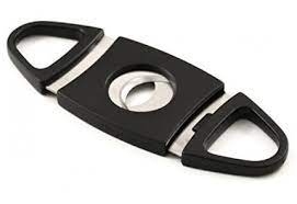 Cigar Cutter - Double Cut  - Black Color