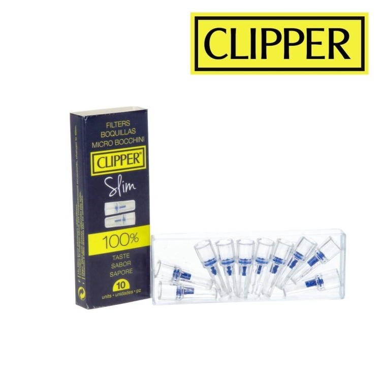 CLIPPER  Filters - Boquillas Micro BOCCHINI - Slim - Pack of 10