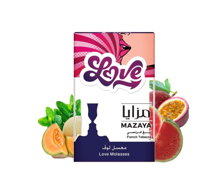 MAZAYA LOVE -  50Gr - Passion Fruit, Watermelon, Melon and Mint! 