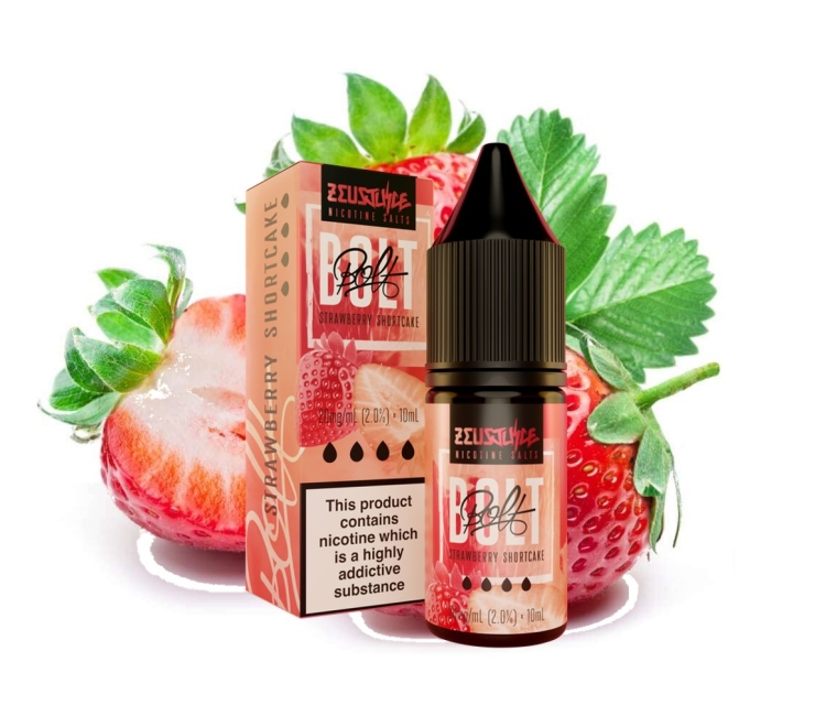 Zeus Juice  - Strawberry  - SaltNic -  Vape Juice - 10ml - 20mg Nicotine 