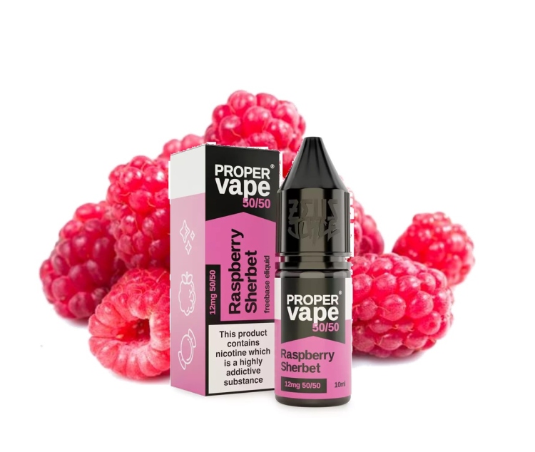 Proper Vape - Zeus Juice  - Raspberry Ice  - SaltNic -  Vape Juice - 10ml - 20mg Nicotine 