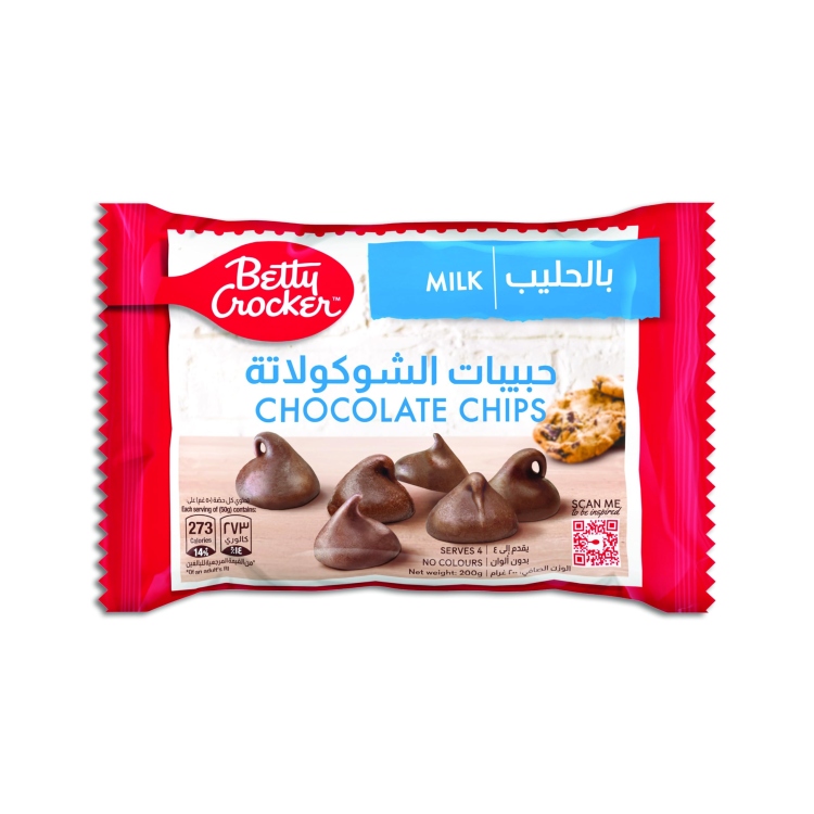 بيتي كويكر حبيبات شوكولاتة بالحليب200غ