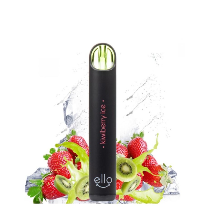 BLVK ello KiwiBerry Ice, Rechargeable Disposable Vape 2000 Puffs