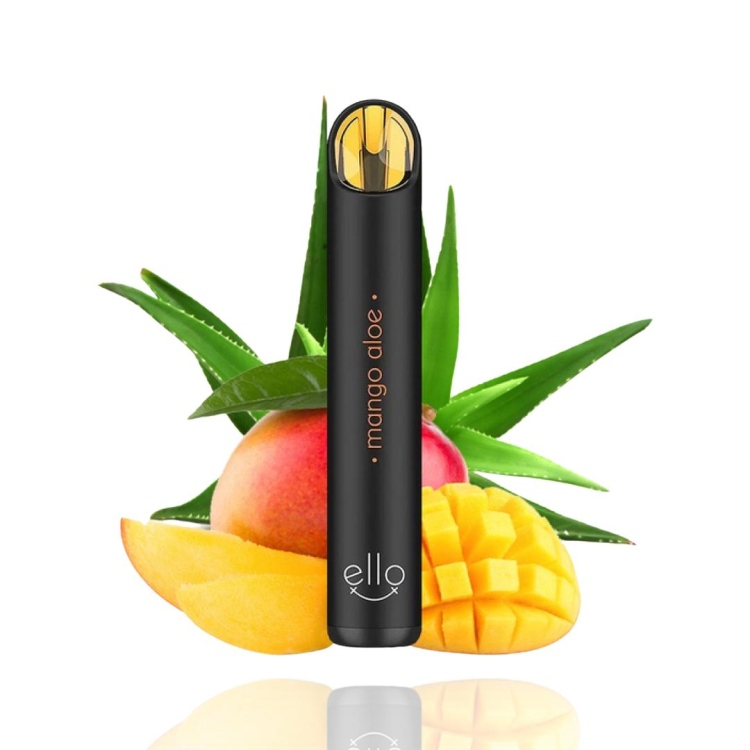 BLVK ello Mango Aloe, Rechargeable  Disposable Vape 2000 Puffs