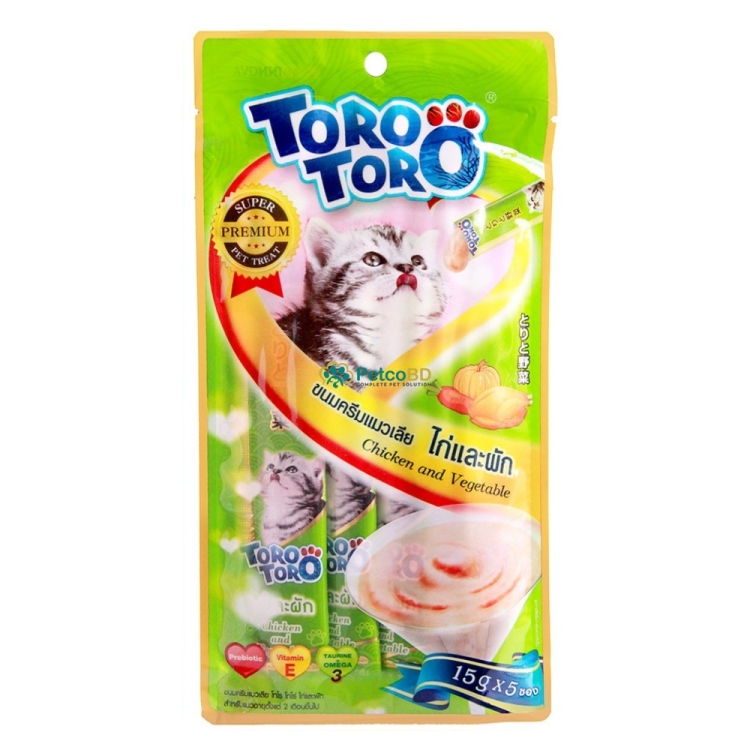 TORO CREAMY TREATS ( tuna , salmon , chicken , goat milk )