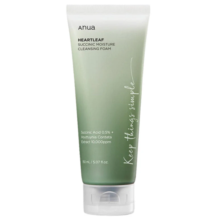 Anua, Heartleaf Succinic Moisture Cleansing Foam