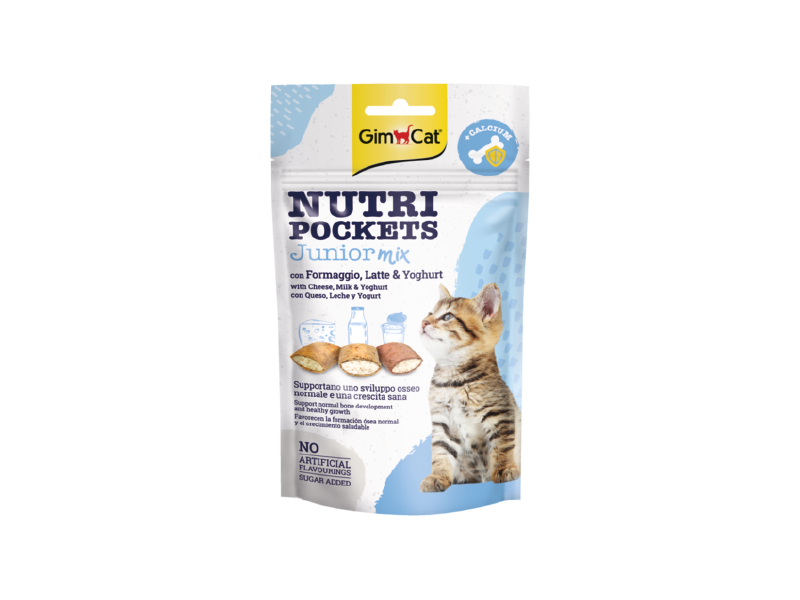 GIMCAT NUTRI POCKETS JUNIOR MIX 60G