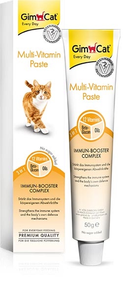 Multi-Vitamin Paste – to strengthen your cat’s immune system