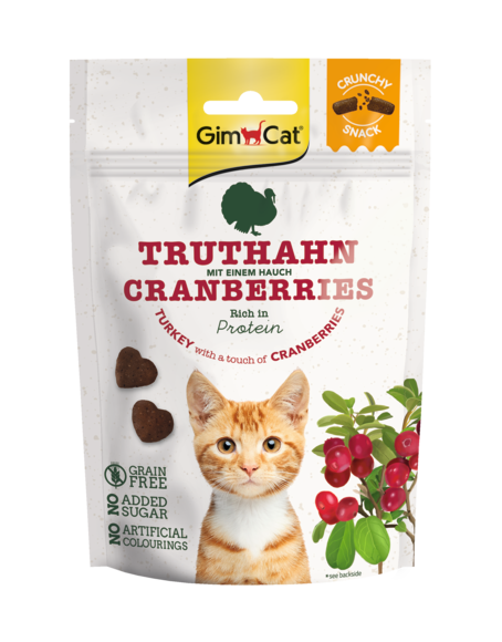 GimCat Crunchy Snack turkey & cranberry, 50 g