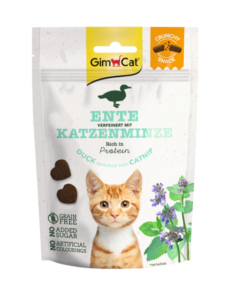 GimCat Crunchy Snack duck & catnip, 50 g