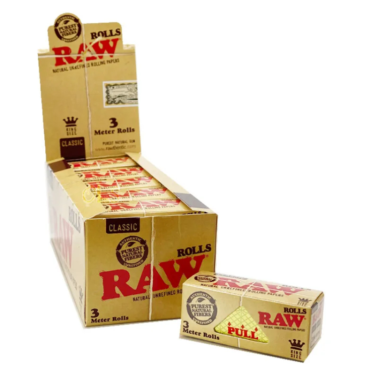 RAW Classic Rolling Paper - King Size - 3m Roll