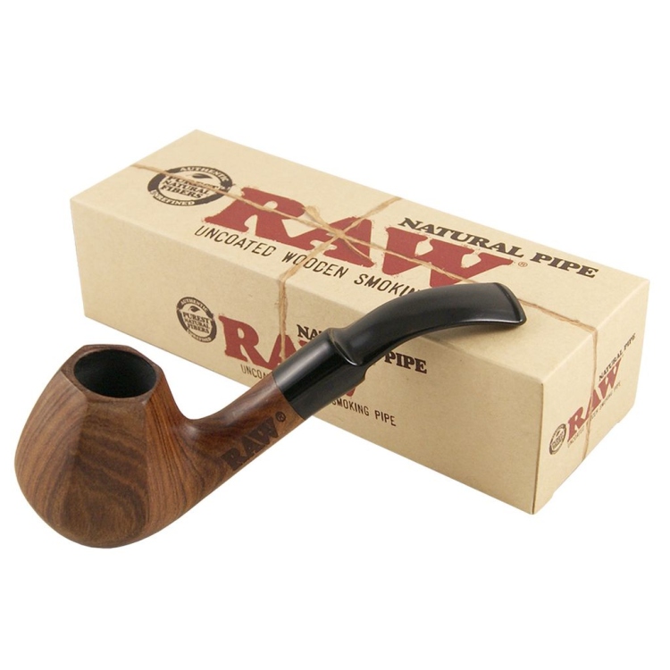 RAW Natural Hand Crafted Wood Pipe