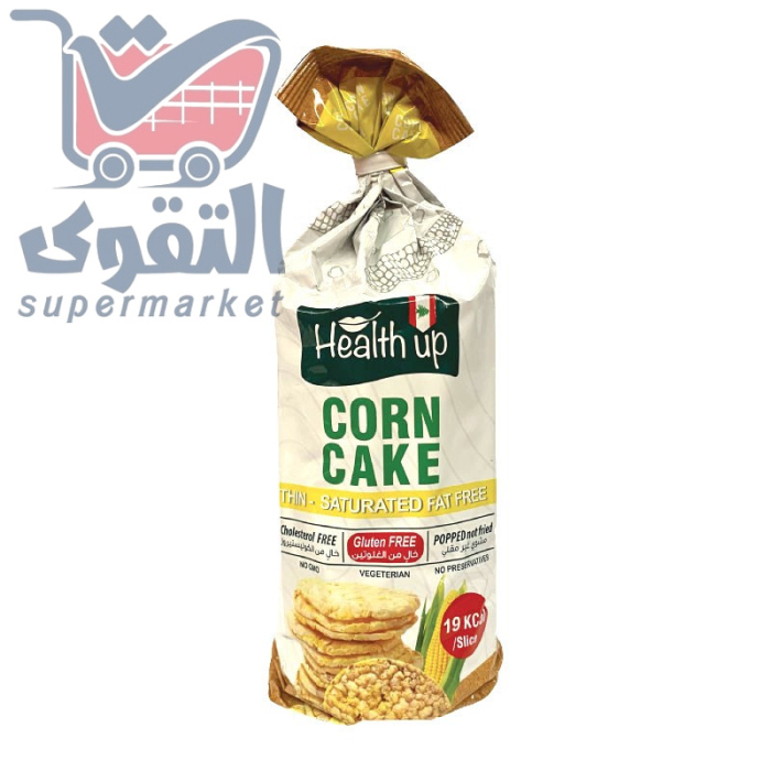 كيكة الذره الرقيقه الخاليه من الدهون المشبعه 105غم