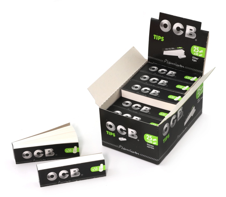 OCB Paper Filter Tips - 50 Filters 