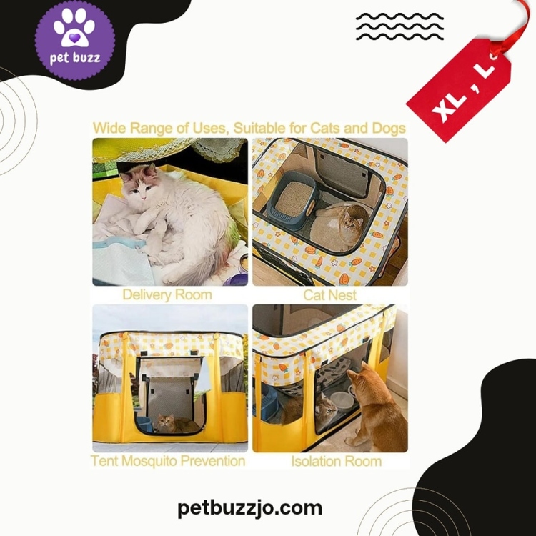 Foldable Portable Pet Playpen For Cats And Dogs