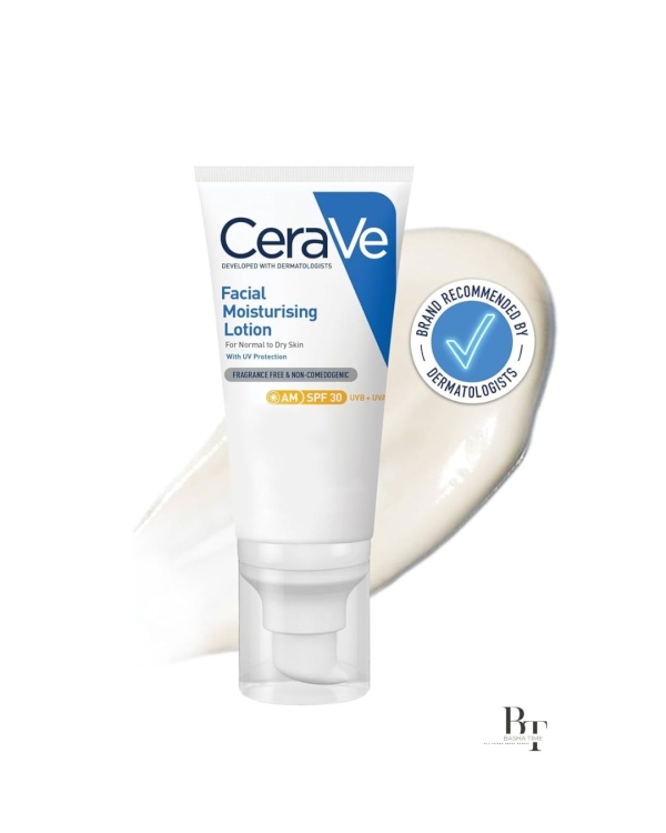 كريم للترطيب الوجهي AM مع حماية SPF30 وحمض الهيالورونيك بحجم 52 مل من سيرافي