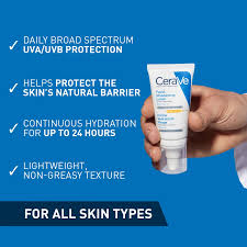 كريم للترطيب الوجهي AM مع حماية SPF30 وحمض الهيالورونيك بحجم 52 مل من سيرافي