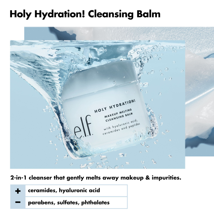 ELF, HOLY HYDRATION! MAKEUP MELTING CLEANSING BALM - ايلف , بلسم مرطب مزيل للمكياج 