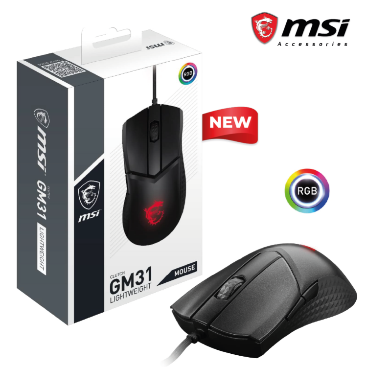 MSI GM31 MOUSE CLUTCH LIGHTWEIGHT