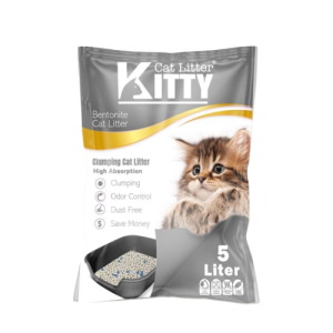 رمل قطط Kitty 5L برائحة الباودر   