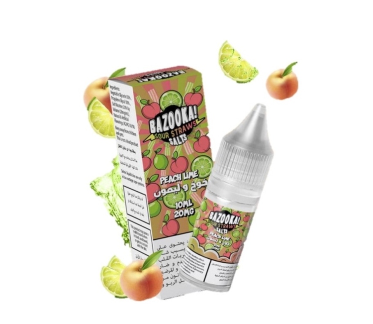 Bazooka Peach Lime SaltNic Vape Juice 