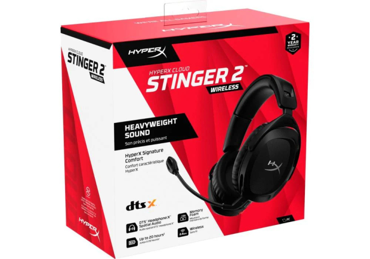 HEADSET HYPERX CLOUD STINGER 2 WIRELESS  676A2AA