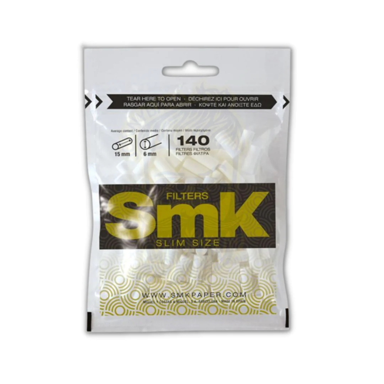 SMK Slim Size Filters, 140 Tips (15X6 mm)