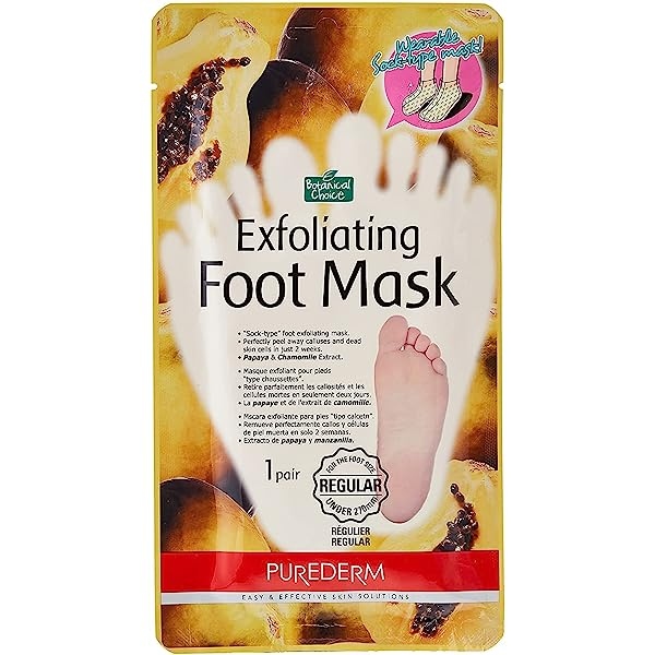 بكج عدد 2/ PUREDERM Exfoliating Foot Mask Regular 1 pair   بكج كن قطعتين 