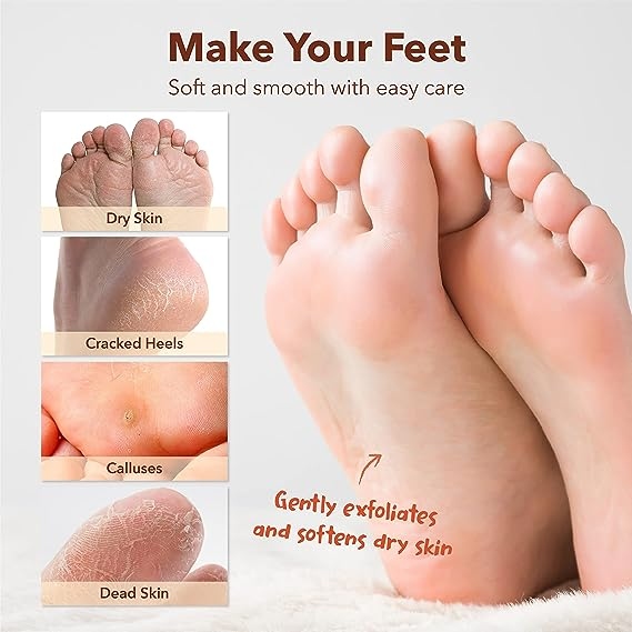 بكج عدد 2/ PUREDERM Exfoliating Foot Mask Regular 1 pair   بكج كن قطعتين 