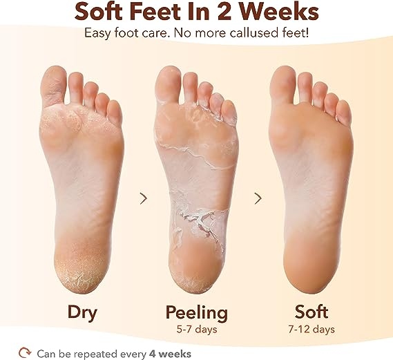 بكج عدد 2/ PUREDERM Exfoliating Foot Mask Regular 1 pair   بكج كن قطعتين 