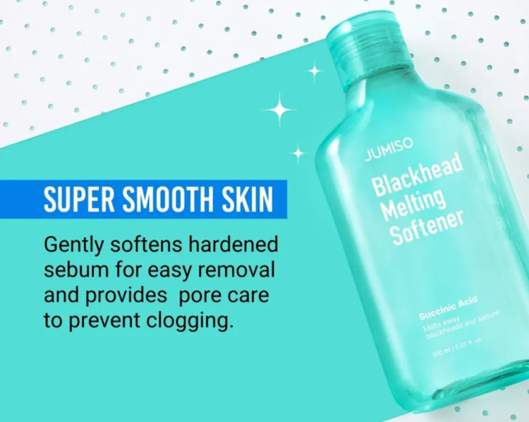 JUMISO, Blackhead Melting Softener & Cotton Pad Set