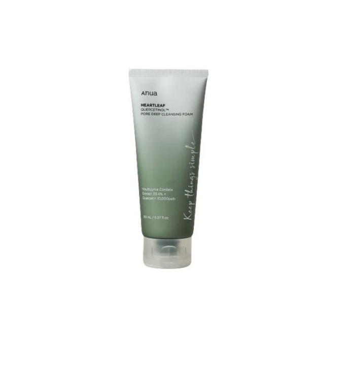 Anua mini Heart leaf Quercetinol Pore Deep Cleansing Foamغسول نبتة القلب الرغوي