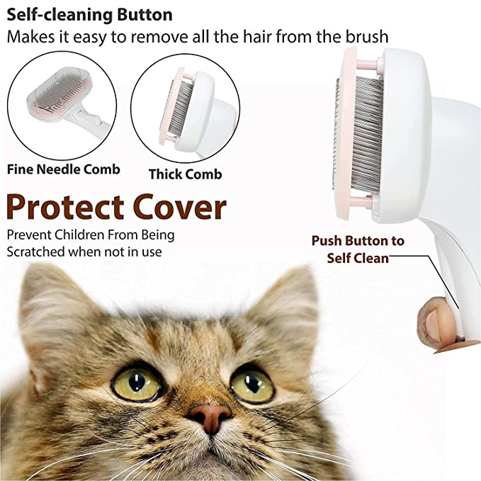 auto clean pet brush