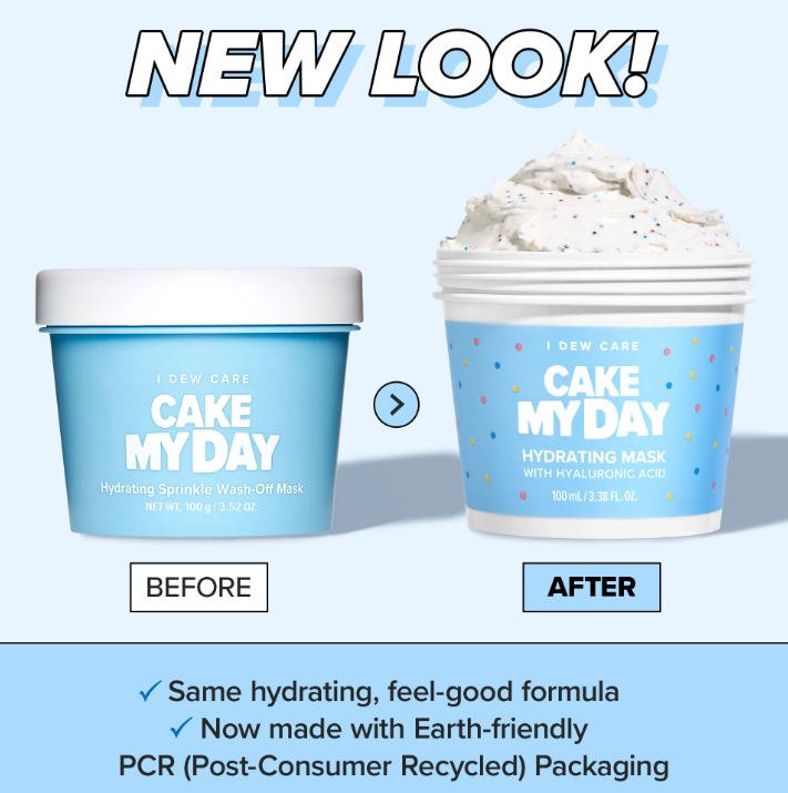 I Dew Care, Cake My Day Hydrating Sprinkle Wash-Off Beauty Mask 