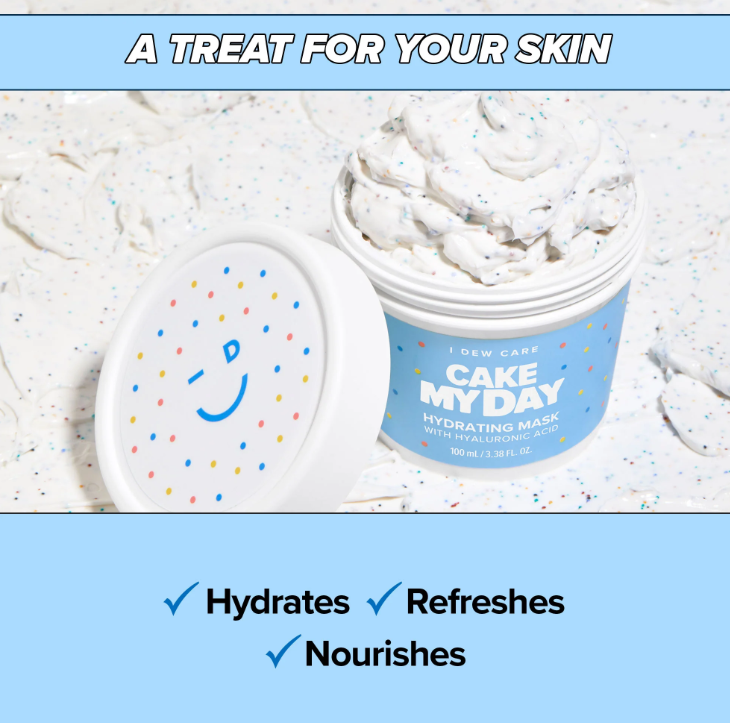 I Dew Care, Cake My Day Hydrating Sprinkle Wash-Off Beauty Mask 
