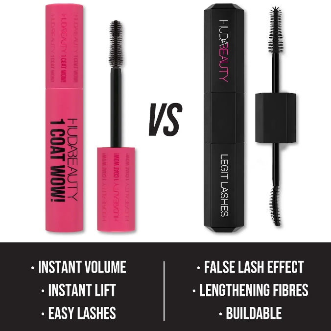 Huda beauty, 1 Coat WOW! Extra Volumizing and Lifting Mascara