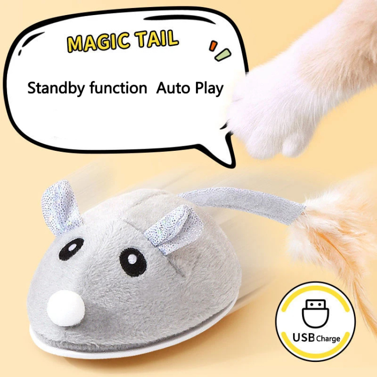 Electric USB Rechargeable Mouse Cat Cat Toys Self-Help Relief Intelligent Mouse Toy